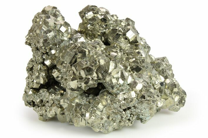 Gleaming Pyrite Crystal Cluster - Peru #271590